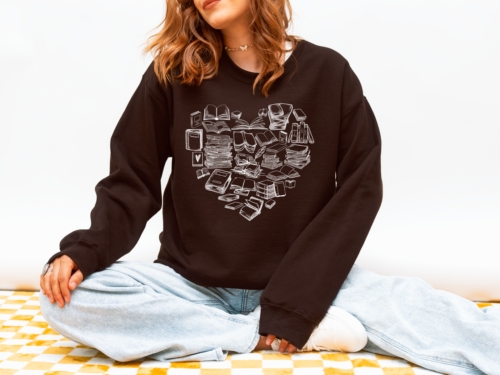 Heart of Books Crewneck
