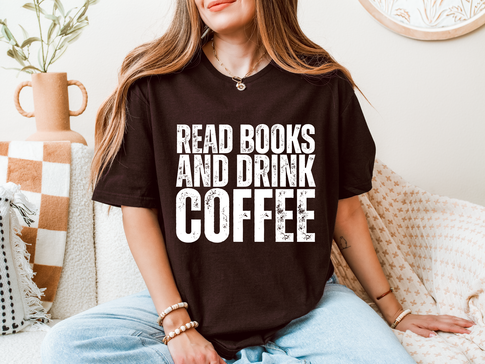 Read Books and Drink Coffee Graphic Tee